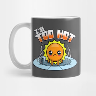 Funny Sad Kawaii Sun Swimming Environmental Mug